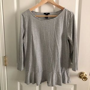 Gap Striped Peplum Top